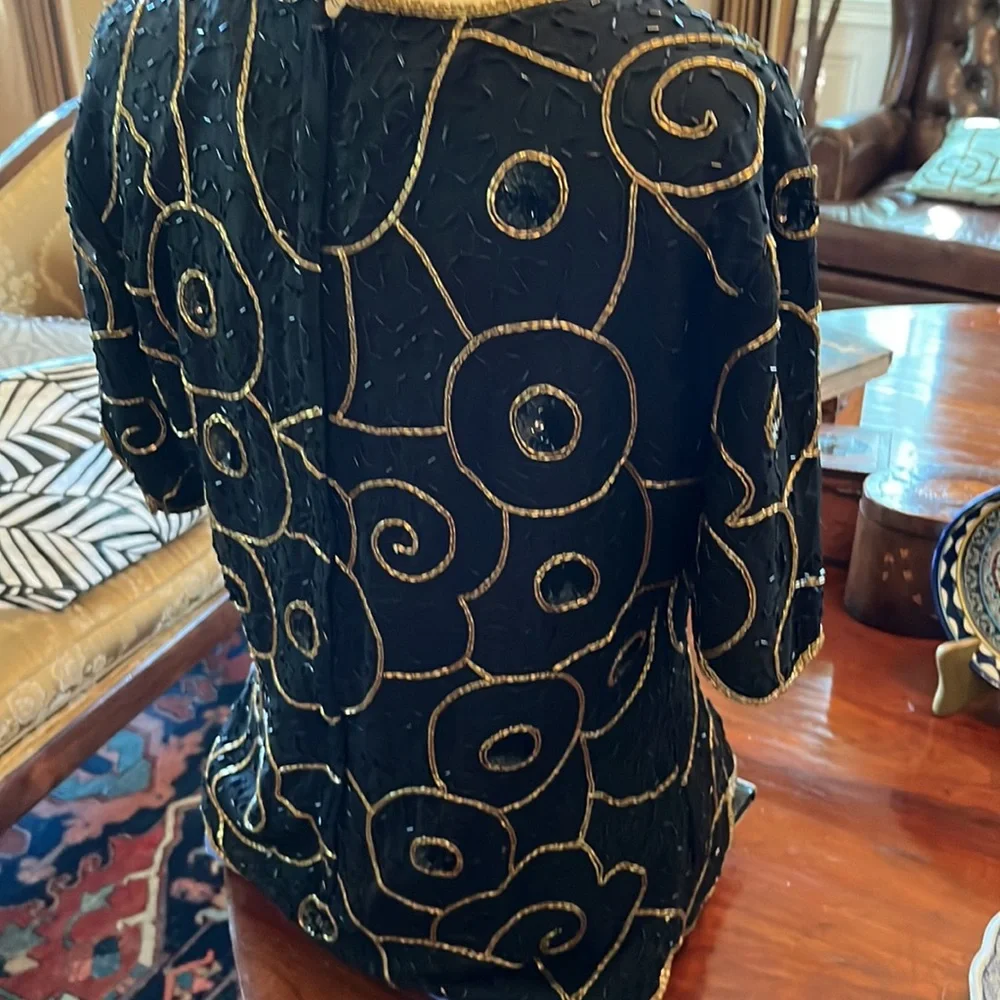 Vintage 80s 90s Stenay Beaded Top - Picture 8 of 11